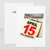 Fiscale termijn kaart (Voorkant / Achterkant)