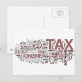 Fiscale tijd briefkaart (Voorkant / Achterkant)