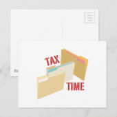 Fiscale tijd briefkaart (Voorkant / Achterkant)