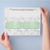 Fiscale tijdboeking Aangepaste Snoep balk Flyer (Hand)