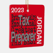 Fiscale voorbereider Extraordinaire DOUANE Keramisch Ornament (Rechts)