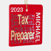 Fiscale voorbereider Extraordinaire DOUANE Keramisch Ornament (Rechts)