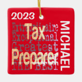 Fiscale voorbereider Extraordinaire DOUANE Keramisch Ornament (Voorkant)