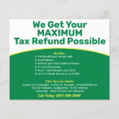 Fiscale voorbereiding (Preparer) Terugbetalingsbro Flyer (Achterkant)