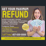 Fiscale voorbereiding (Preparer) Terugbetalingsbro Flyer<br><div class="desc">Deze professionele aandacht die de aanpasbare sjablonen van de teruggaaf van de belastingparadijzen in beslag neemt is groot voor de kleine belastingparadijzen/boekhouders.</div>