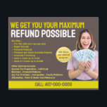 Fiscale voorbereiding (Preparer) Terugbetalingsbro Flyer<br><div class="desc">Deze professionele aandacht die de aanpasbare sjablonen van de teruggaaf van de belastingparadijzen in beslag neemt is groot voor de kleine belastingparadijzen/boekhouders.</div>