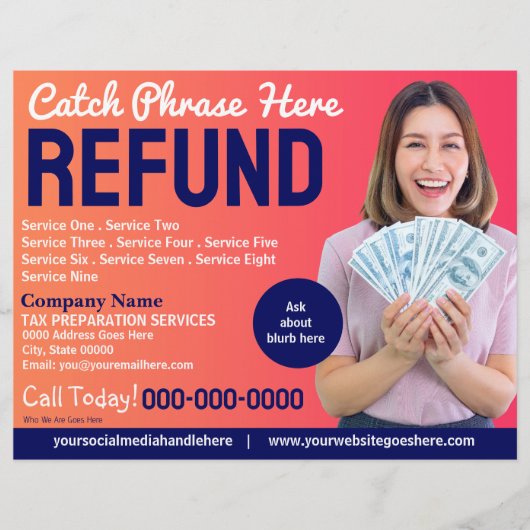 Fiscale voorbereiding (Preparer) Terugbetalingsbro Flyer (Voorkant)