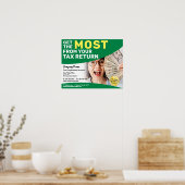 Fiscale voorbereiding (Preparer) Terugbetalingsbro Poster (Keuken)