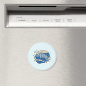 Fisch im Stickdesign Magneet (Insitu (Vaatwasser))