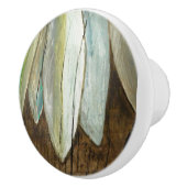 Fische auf Treibholz Keramische Knop (Rechts)