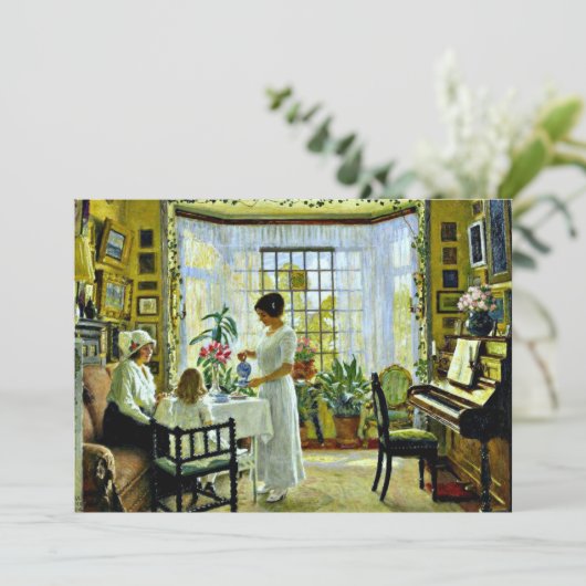 Fischer - Aftermiddag Tea Kaart (Staand voorkant)