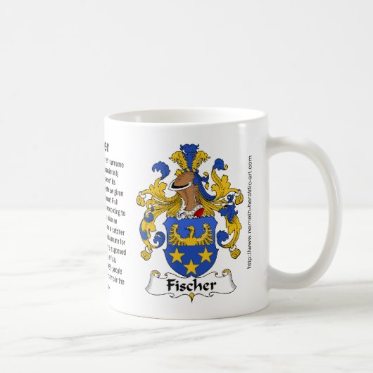 Fischer Family Crest over een mok (Rechts)