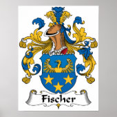 Fischer Family Crest Poster (Voorkant)