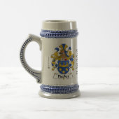 Fischer Family Crest Stein Bierpul (Links)