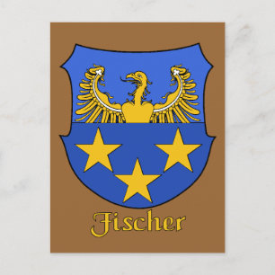 Fischer Family Shield-Briefkaart Briefkaart