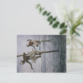 Fischer in Sri Lanka - Postkarte Briefkaart (Staand voorkant)