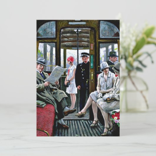 Fischer - Kopenhagen Tram Kaart (Staand voorkant)