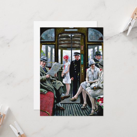 Fischer - Kopenhagen Tram Kaart (Voorkant / Achterkant in situ)