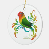 Fischer Lovebird Keramisch Ornament (Links)