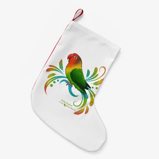 Fischer Lovebird Kleine Kerstsok (Voorkant (Hangend))