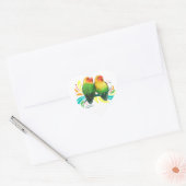 Fischer Lovevogels Hart Sticker (Envelop)