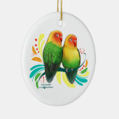 Fischer Lovevogels Keramisch Ornament (Rechts)