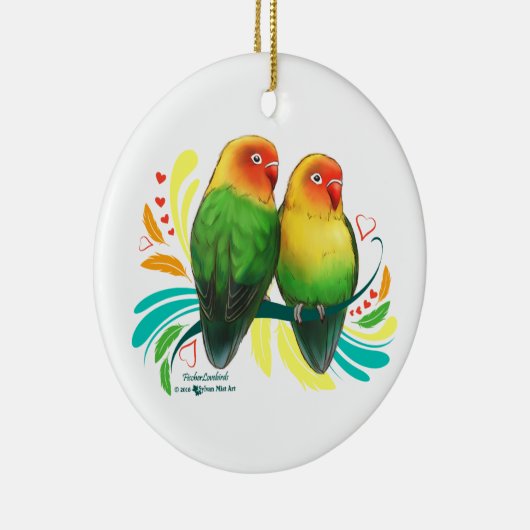 Fischer Lovevogels Keramisch Ornament (Rechts)