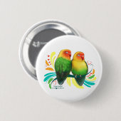 Fischer Lovevogels Ronde Button 5,7 Cm (Voorkant /achterkant)