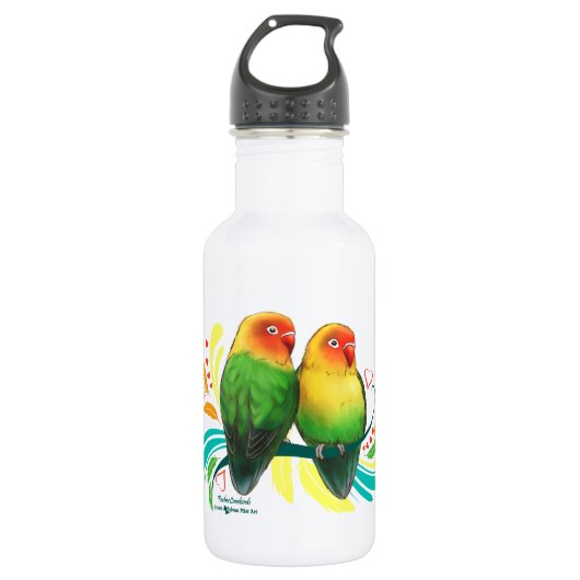 Fischer Lovevogels Waterfles (Voorkant)