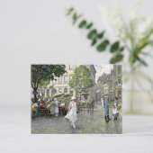 Fischer - Market Day in Hojbro Plads in Kopenhagen Briefkaart (Staand voorkant)