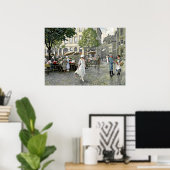 Fischer - Market Day in Hojbro Plads in Kopenhagen Poster (Thuiskantoor)