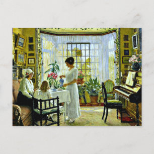 Fischer - Middagthee Briefkaart