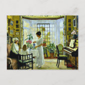 Fischer - Middagthee Briefkaart (Voorkant)