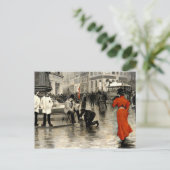 Fischer - The Lady in Red Briefkaart (Staand voorkant)