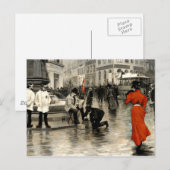 Fischer - The Lady in Red Briefkaart (Voorkant / Achterkant)