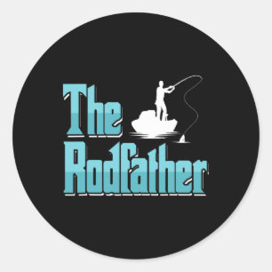 Fischer Vater Angler Papa Der Stabschef Vissen Bo Ronde Sticker