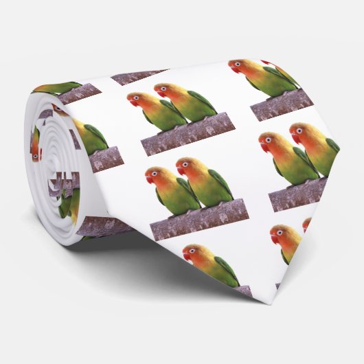 "Fischer's Lovebird"の 製 品 Stropdas (Opgerold)