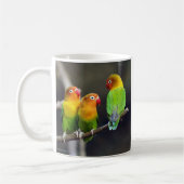 “Fischer's Lovebird” Koffiemok (Links)