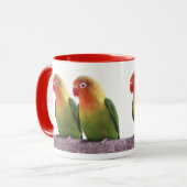 Fischer's Lovebird Mok (Voorkant links)