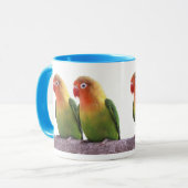 Fischer's Lovebird Mok (Voorkant links)