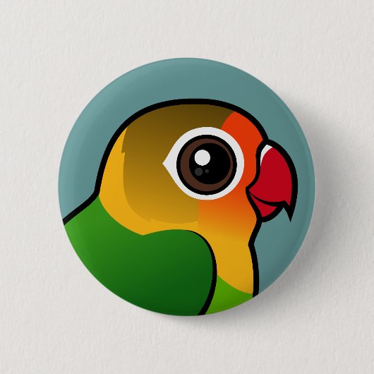 Fischer's Lovebird Ronde Button 5,7 Cm (Voorkant)