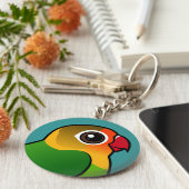 Fischer's Lovebird Sleutelhanger (Zijkant)