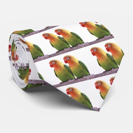 Fischer's Lovebird Stropdas (Opgerold)