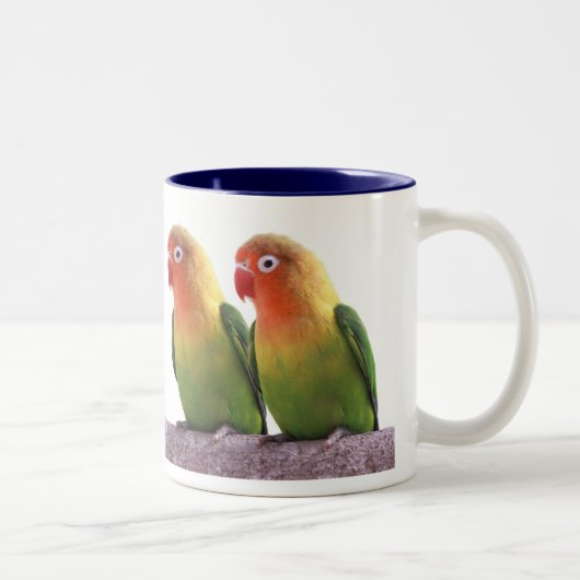 Fischer's Lovebird Tweekleurige Koffiemok (Rechts)