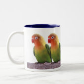 Fischer's Lovebird Tweekleurige Koffiemok (Links)