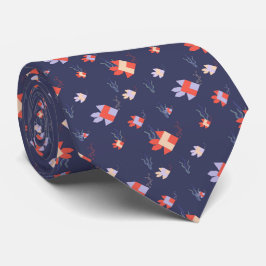 Fischiger Familienausflug Krawatte Oxford Blue Stropdas