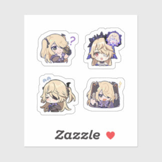 Fischl Genshin Impact 4 Sticker Set