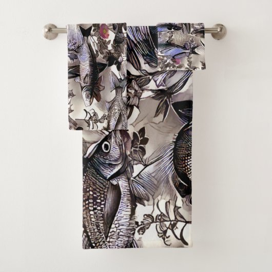 Fischschwarm Bad Handdoek (Insitu)