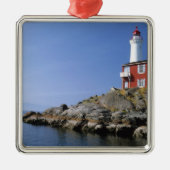 Fisgard Lighthouse in Fort Rodd Hill Metalen Ornament (Voorkant)