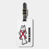 Fish Alabama Bagagelabel (Voorkant verticaal)